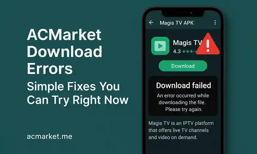 ACMarket Download Errors Simple Fixes You Can Try Right Now